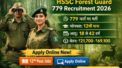 HSSC Forest Guard 779 Recruitment 2026