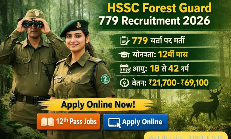 HSSC Forest Guard 779 Recruitment 2026