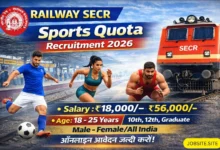 Railway SECR Sports Quota Recruitment 2026