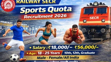 Railway SECR Sports Quota Recruitment 2026