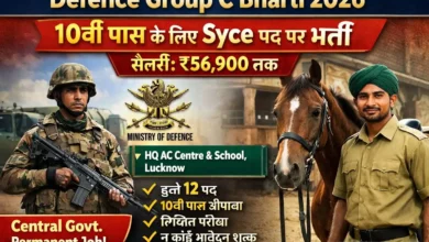 Defence Group C Bharti 2026