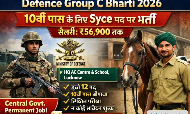Defence Group C Bharti 2026