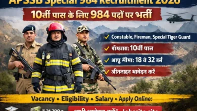 APSSB Special 984 Recruitment