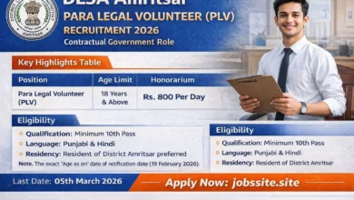 DLSA Amritsar PLV Recruitment 2026