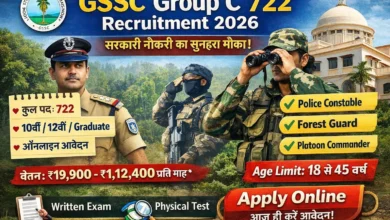 GSSC Group C 722 Recruitment 2026