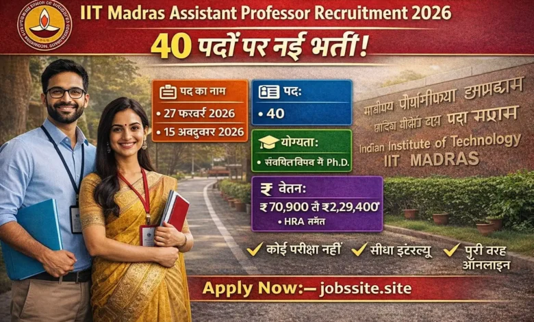 IIT Madras Recruitment 2026