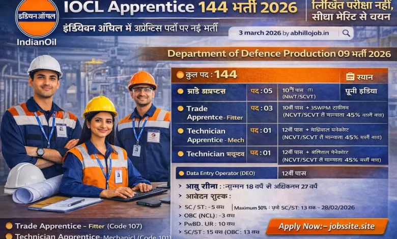 IOCL Apprentice Recruitment 2026