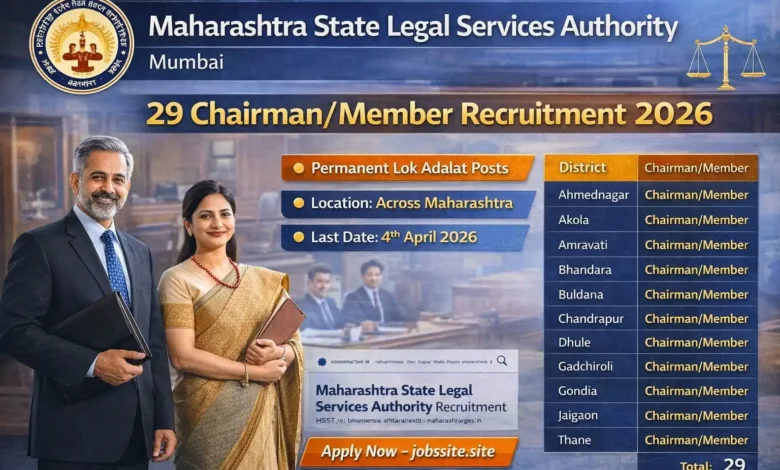 Maharashtra State Legal Services Authority Recruitment 2026