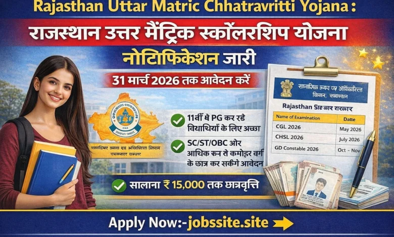 Rajasthan Uttar Matric Yojana