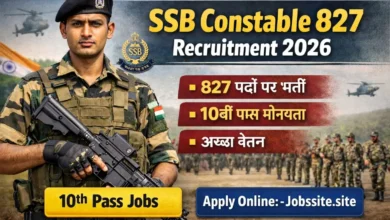 SSB Constable 827 Recruitment