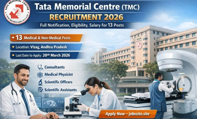 Tata Memorial Centre (TMC) Recruitment 2026