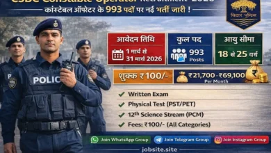 CSBC Constable Operator Recruitment 2026