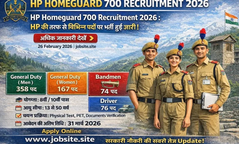 HP Homeguard 700 Recruitment 2026