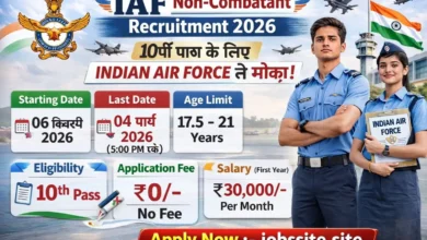 IAF Non-Combatant Recruitment 2026