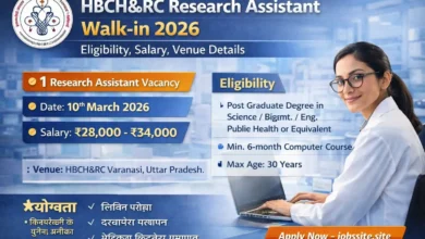 HBCH&RC Research Assistant Walk-in 2026